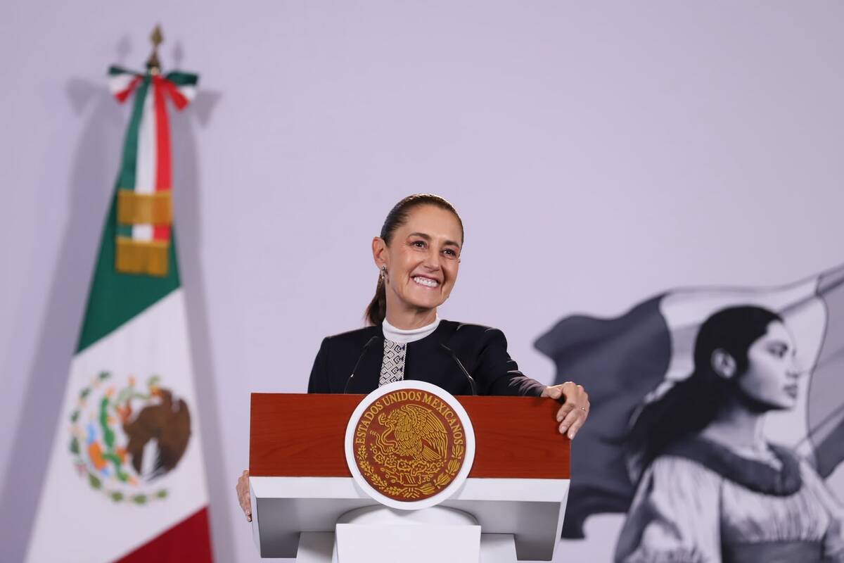 Sheinbaum aclaró los rumores sobre una posible gira de AMLO por el país. | Foto: Octavio Hoyos