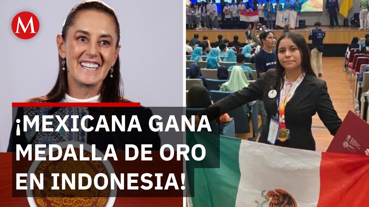 Sheinbaum reconoce a estudiante mexicana que creó extintor sonoro