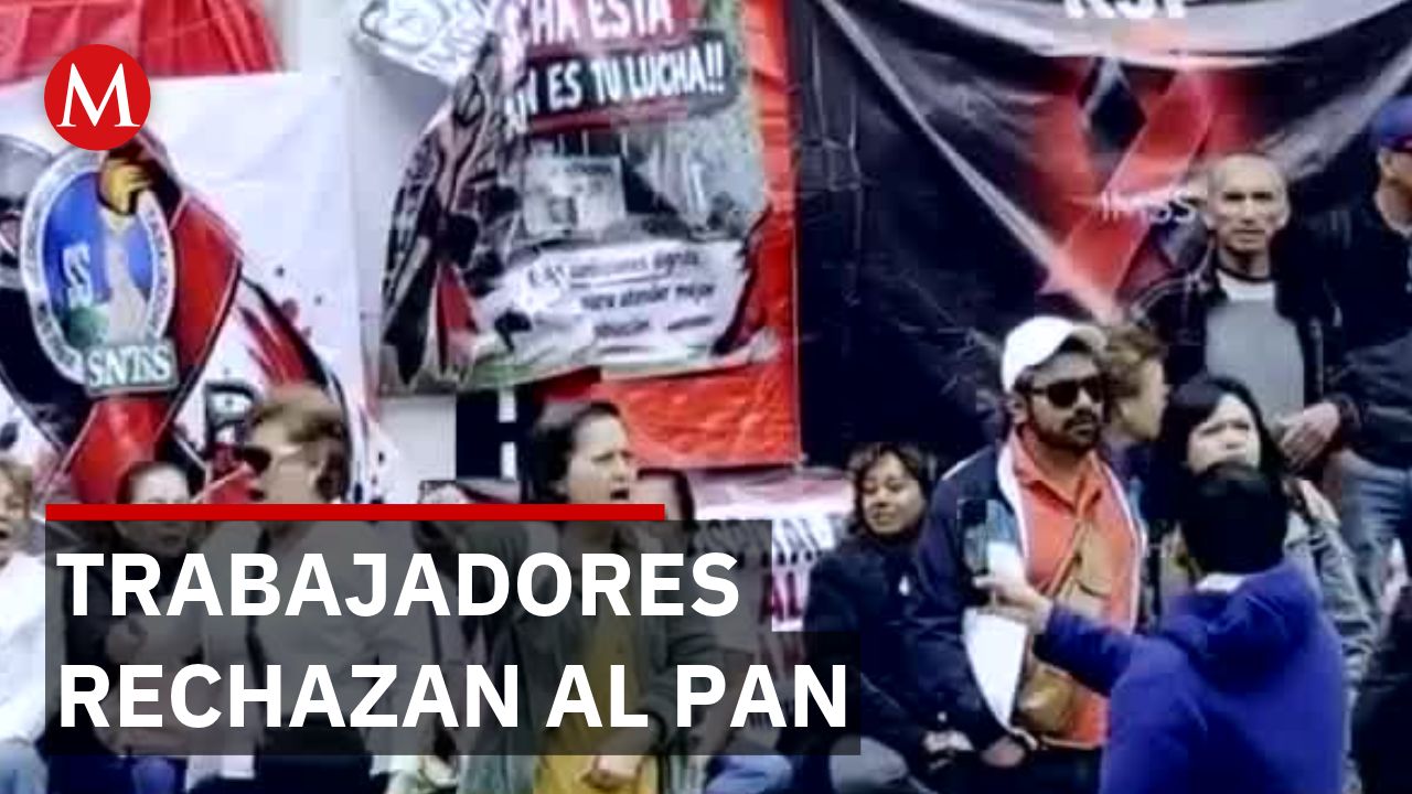 Trabajadores del IMSS acusan al PAN de quererse colgar de su movilización
