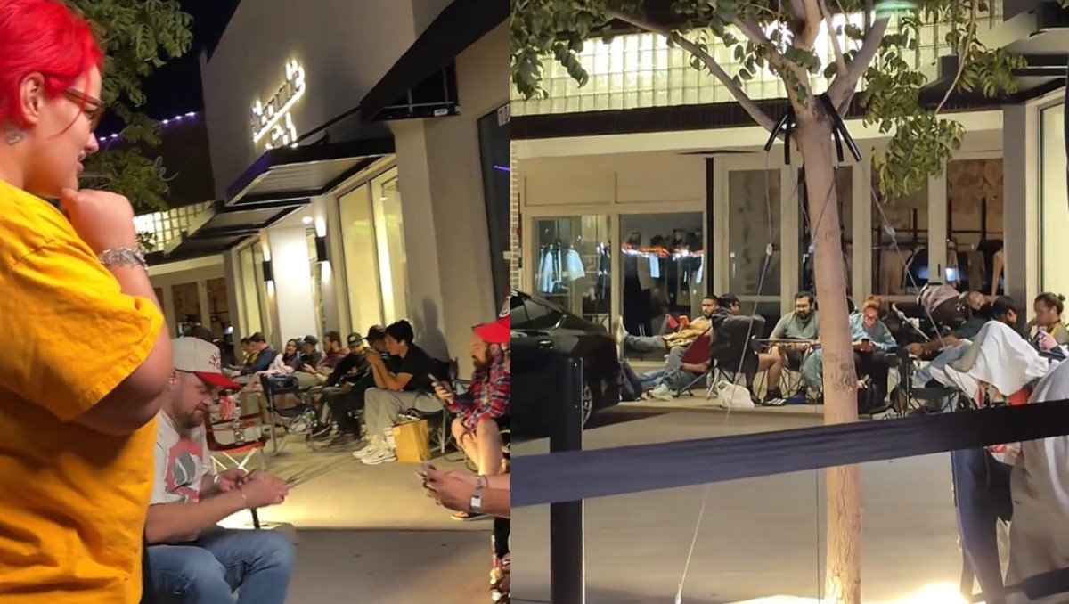 iPhone Duo: Eddy Nieblas muestra cómo crece la fila en Apple. | FOTO: Eddy Nieblas