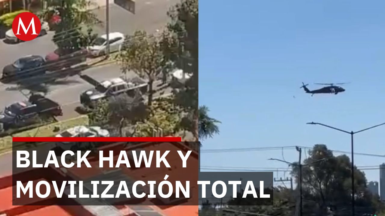 Operativo con helicóptero Black Hawk detiene a objetivo prioritario en Zapopan