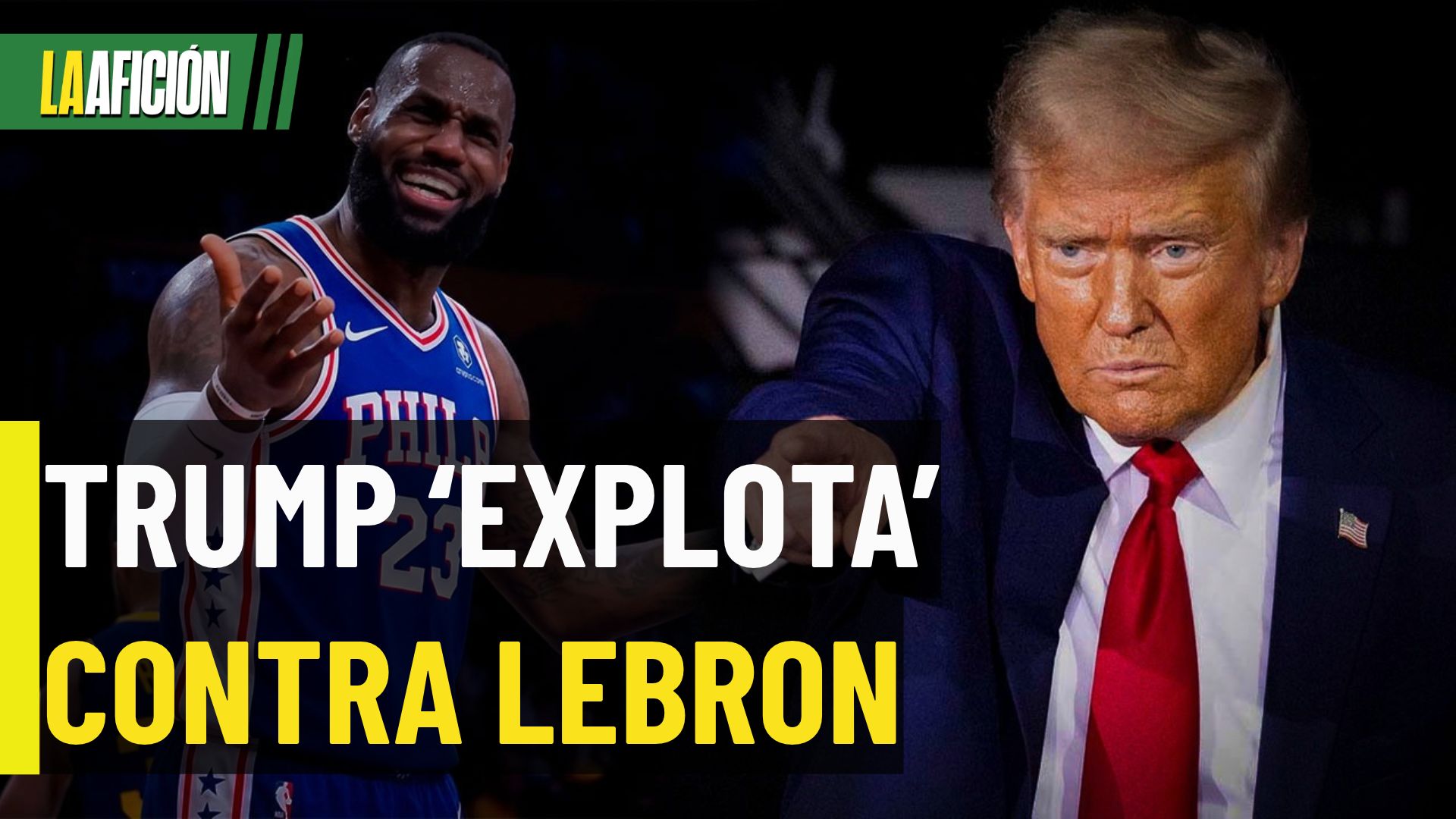 Trump explota contra LeBron 'faltar al respeto' al himno de EU