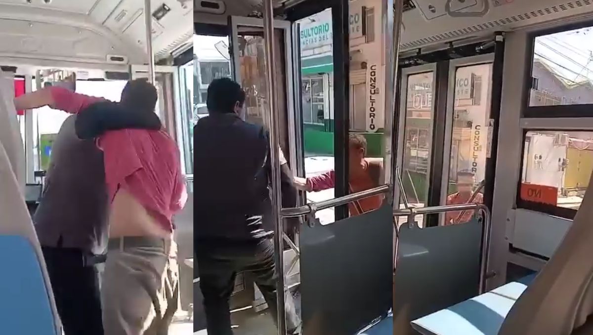 Varios usuarios del camión sometieron al hombre tras la agresión. | Especial