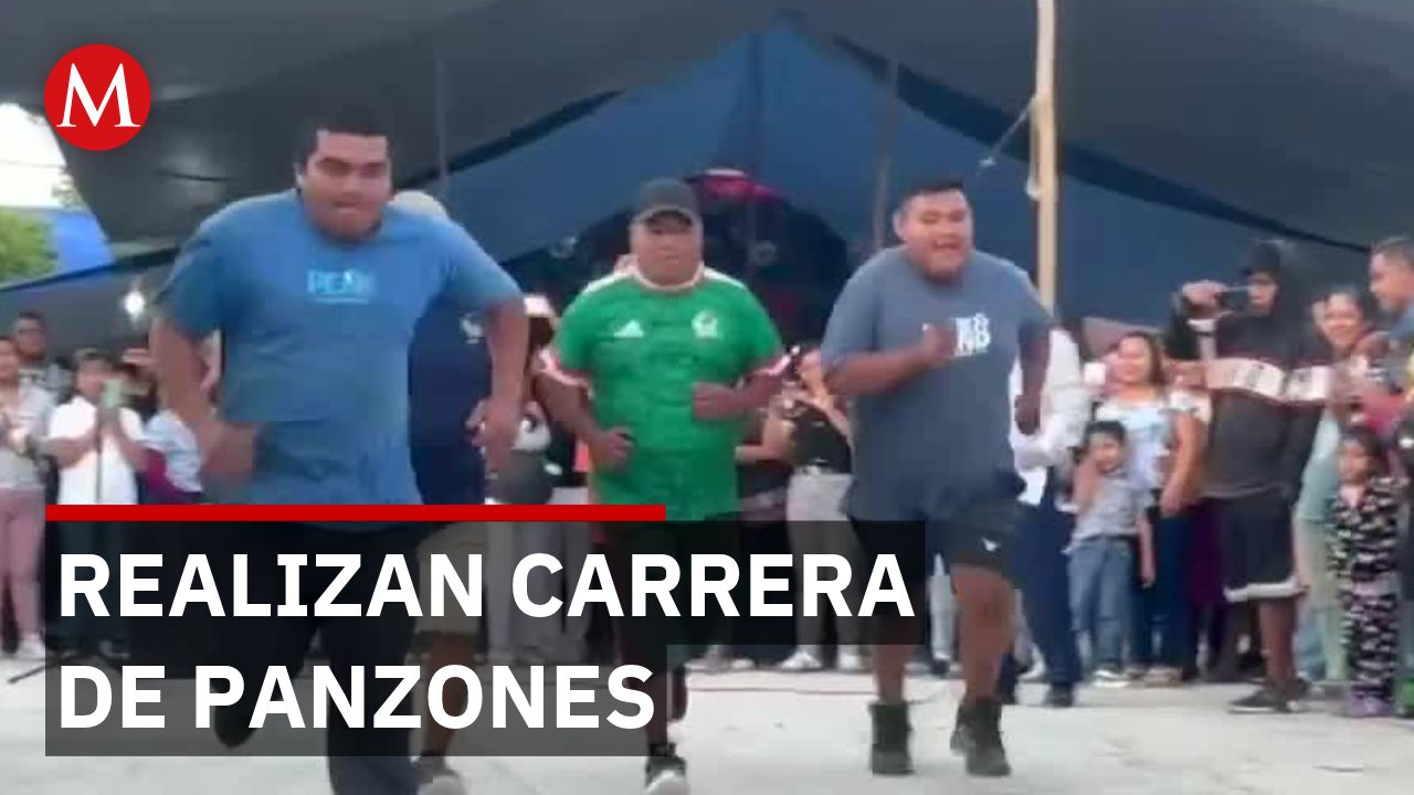 Carrera de panzones en Hidalgo premia al esfuerzo y la convivencia