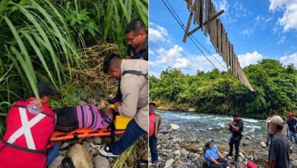 Colapsa puente colgante en Hueytamalco, Puebla: hay heridos | Hueytamalco Digital