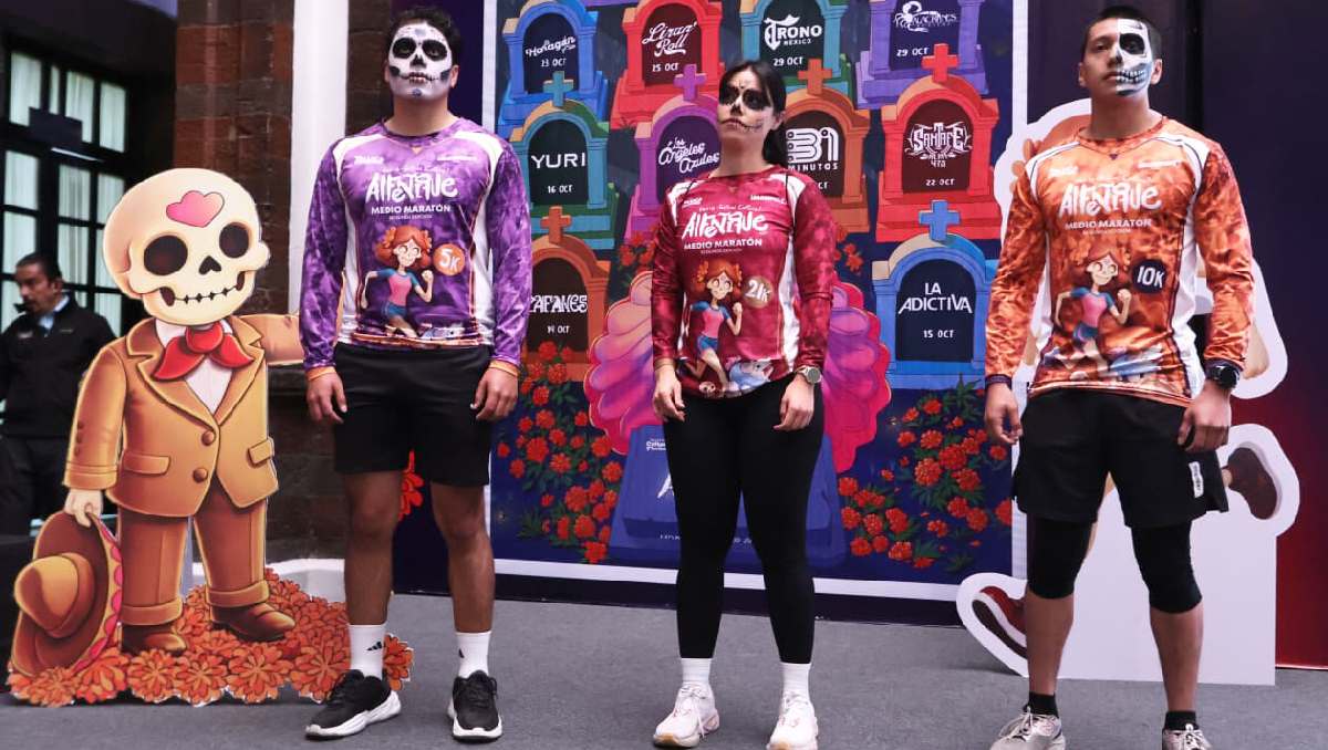 Los corredores del medio maratón del Alfeñique en Toluca recibirán un kit en su participación. | Foto: Ayuntamiento de Toluca