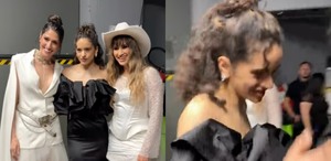 "Mal educada": CRITICAN a Rosalía tras posar con Ha*Ash en los Premios Billboard; esto pasó