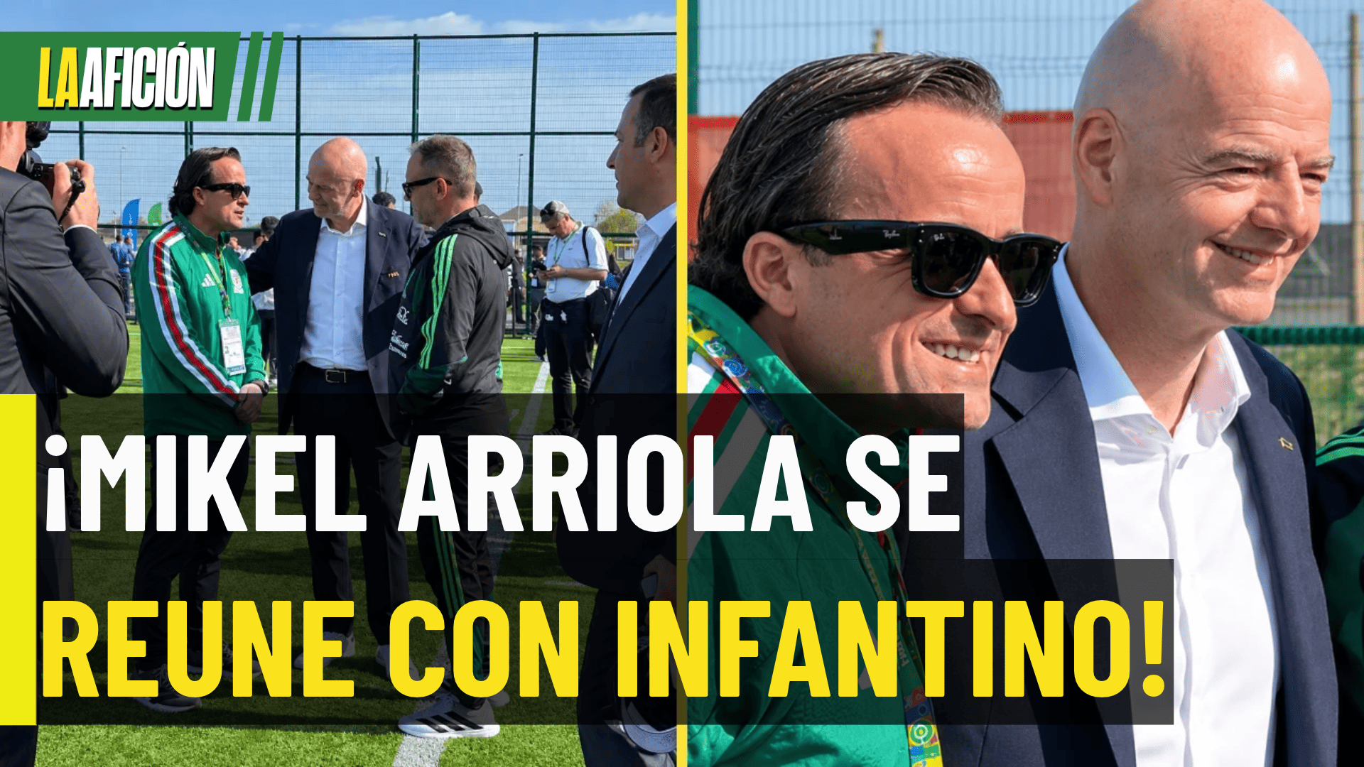 ¿DE QUÉ HABLARON? Infantino y Mikel Arriola coinciden en Azerbaiyán