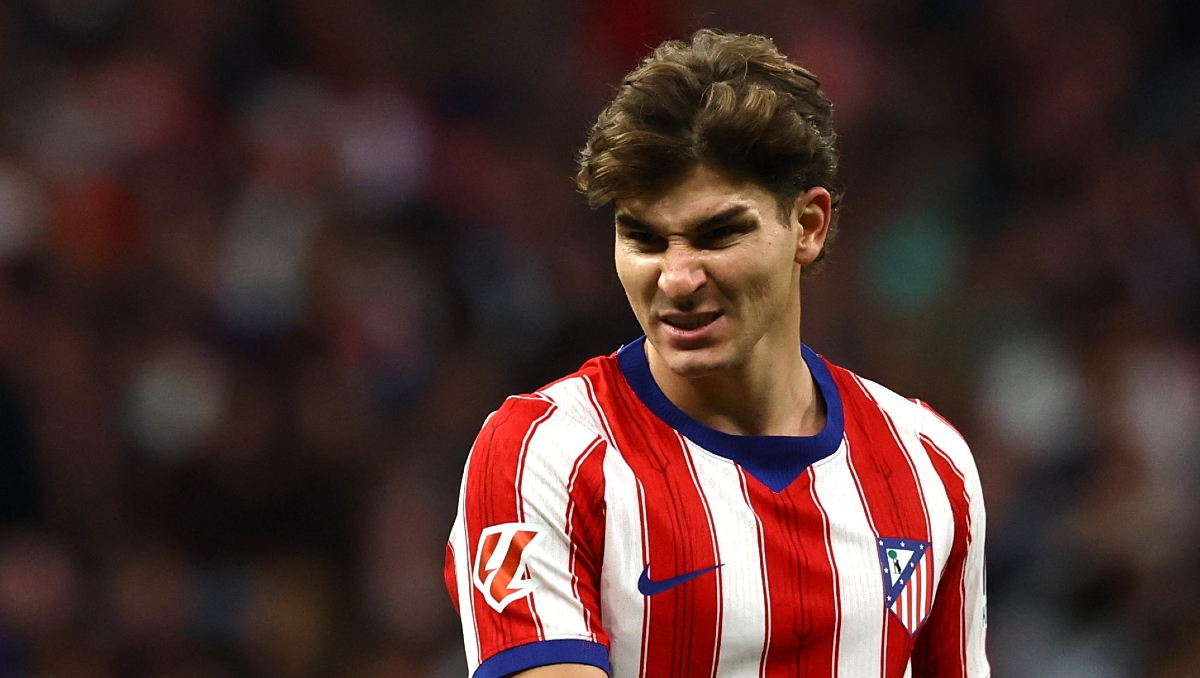 Julián Alvarez se disculpa con la afición por haber pedido su salida del Atlético de Madrid (Reuters)