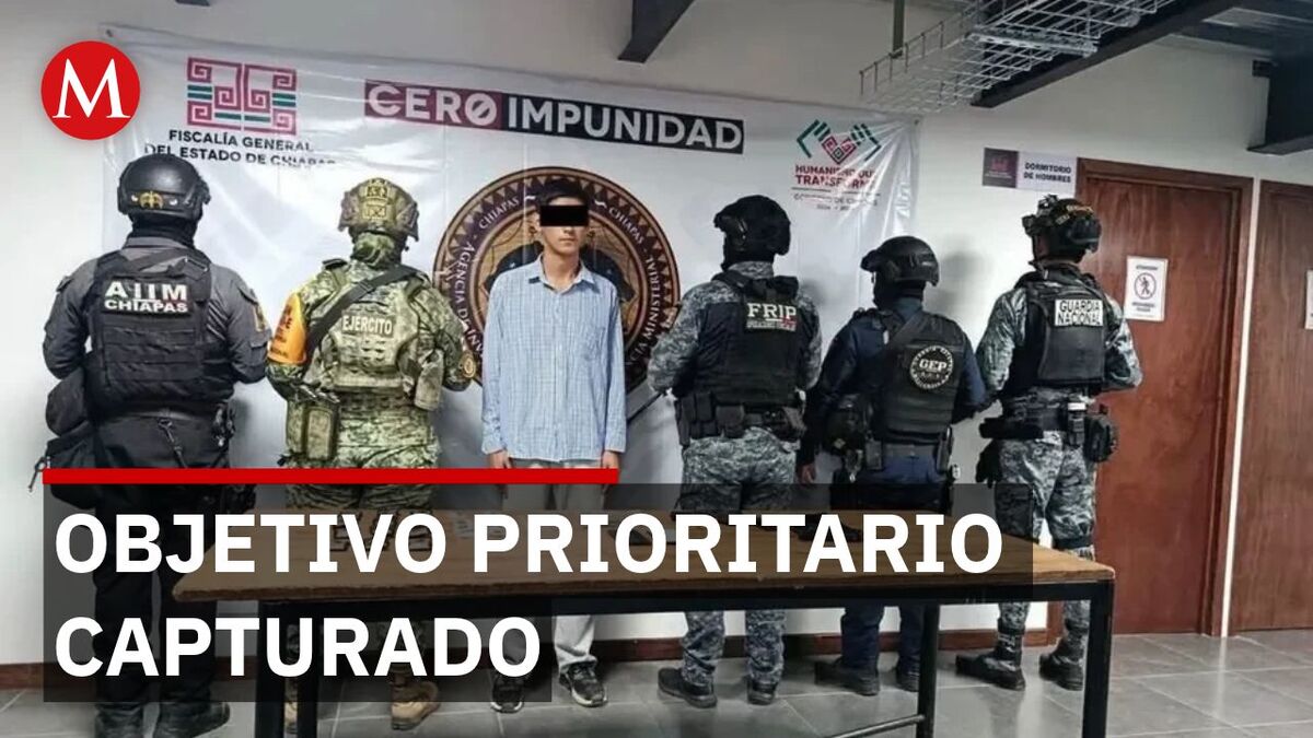 Líder criminal 'El Flaco' es detenido con granada en Chiapas