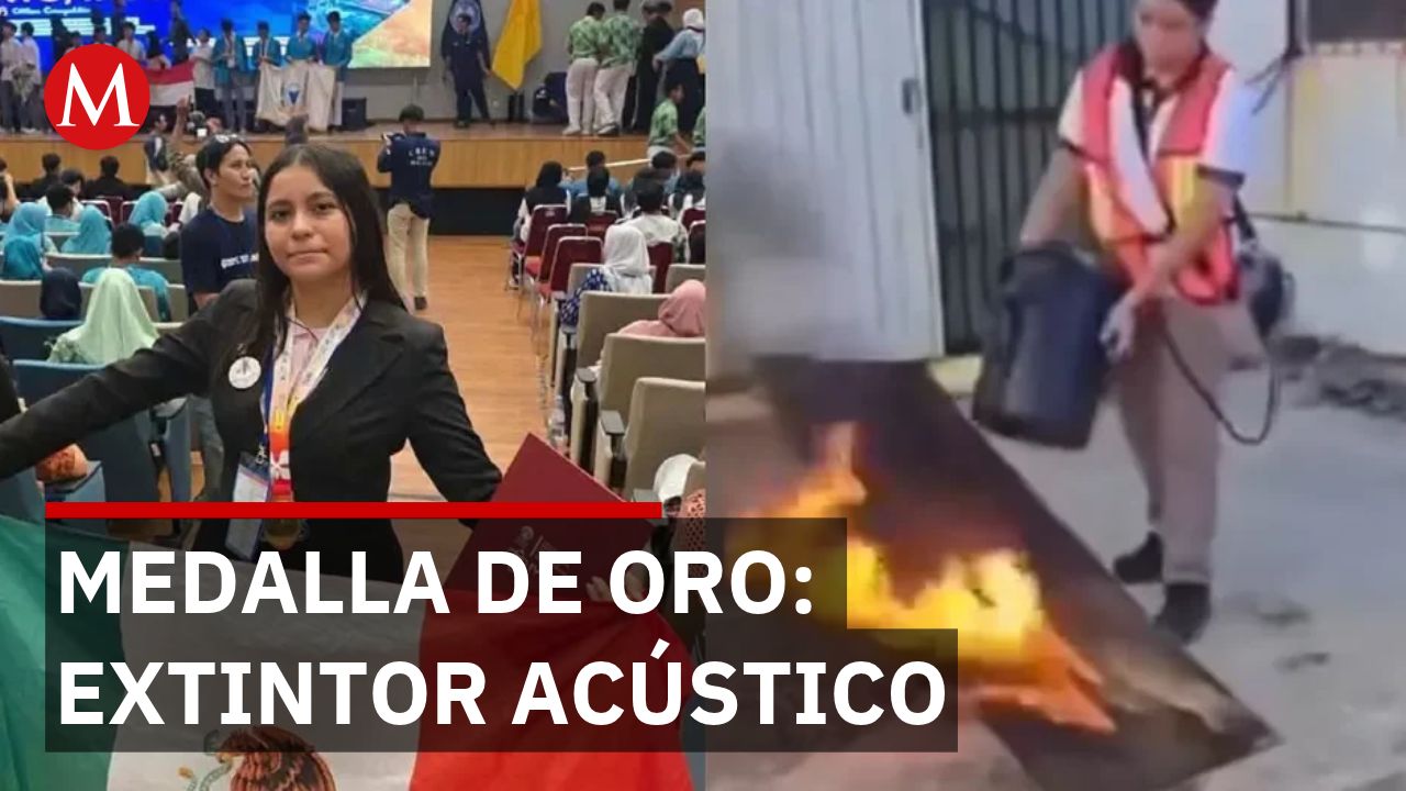 Ángela Karime Venegas planea perfeccionar su extintor acústico para espacios confinados