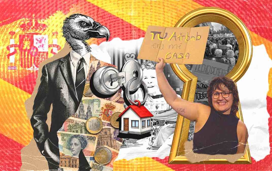Crisis de vivienda en España: miles protestan contra los desalojos