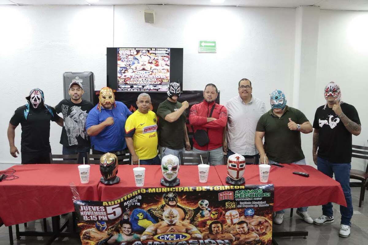 Función de lucha libre en Torreón. | Foto: Cortesía IMD