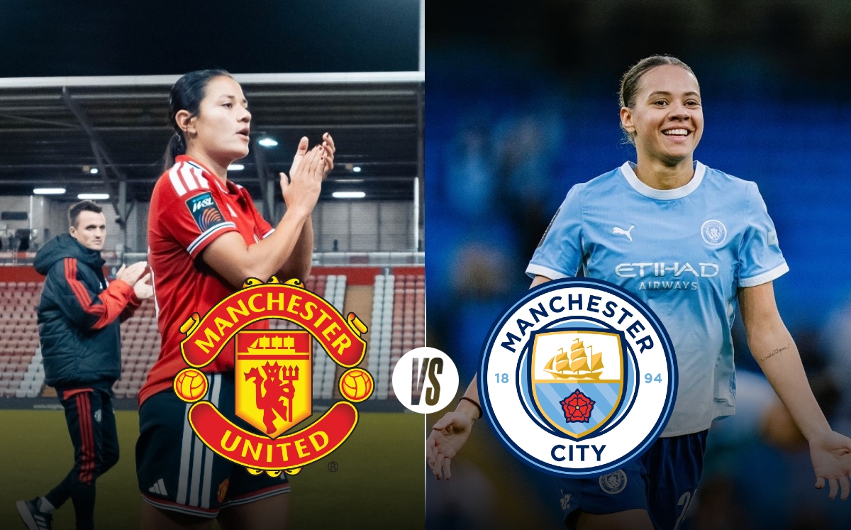 Manchester United vs Manchester City. Sigue AQUÍ partido de Rebeca Bernal (Instagram @manutdwomen/@mancitywomen)