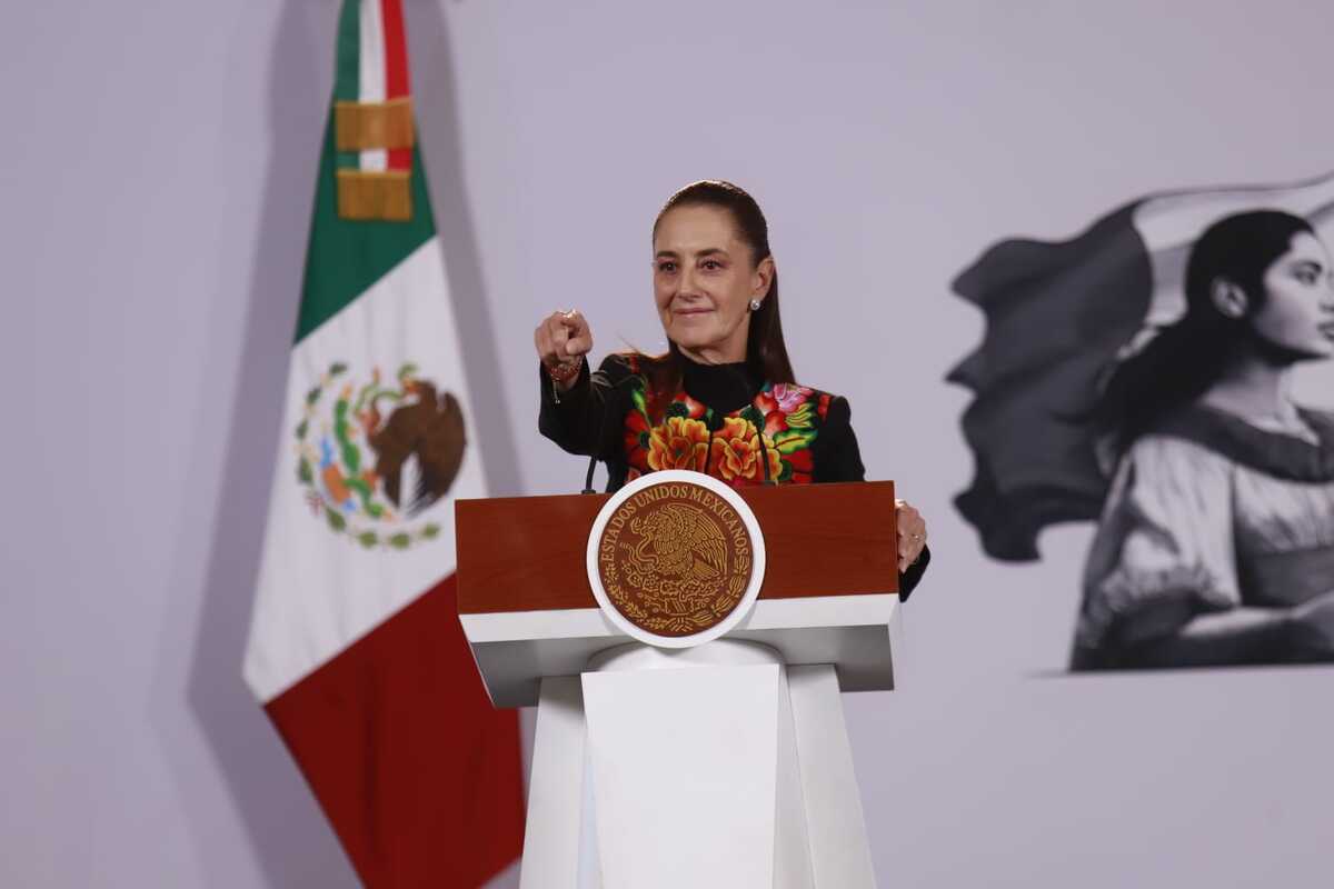 Claudia Sheinbaum hizo el anuncio del proyecto de agua durante La Mañanera. (Juan Carlos Bautista)
