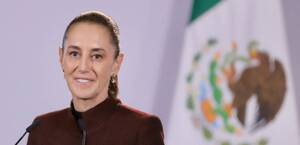 Claudia Sheinbaum durante la conferencia matutina