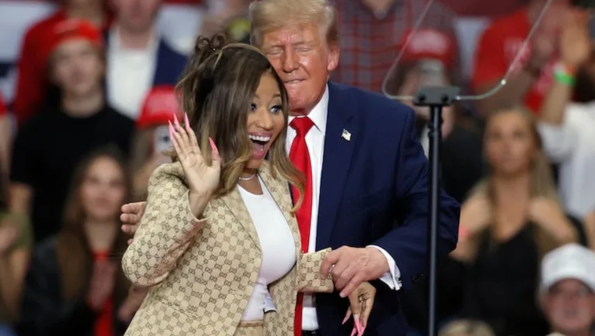 Donald Trump comenta sobre el físico de Nicki Minaj en mitin (Foto: X)