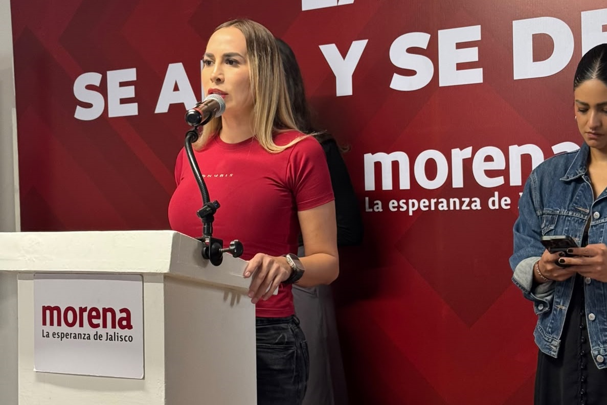 Erika Pérez, presidenta de Morena Jalisco. (Tony Martínez)