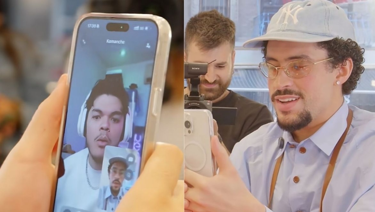 Komanche en videollamada con Bad Bunny/ Especial