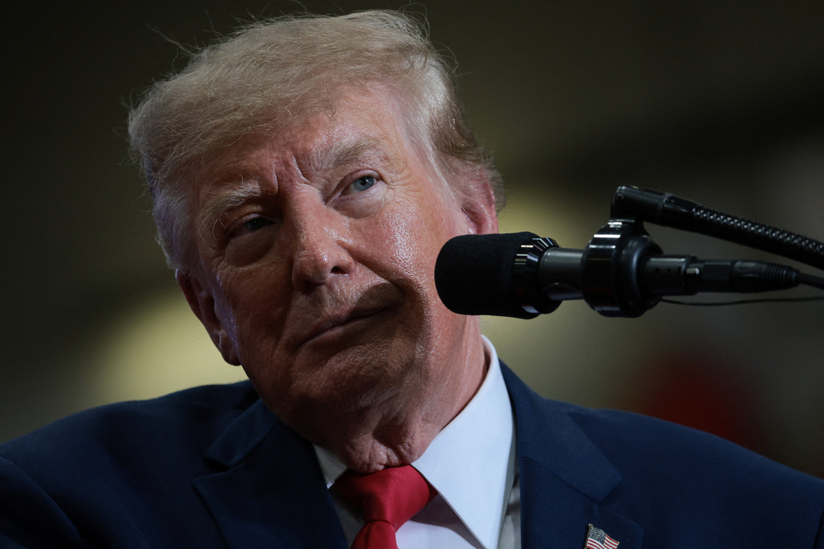 El presidente de Estados Unidos, Donald Trump, pronuncia un discurso durante un mitin en apoyo al candidato republicano al Senado. | Reuters