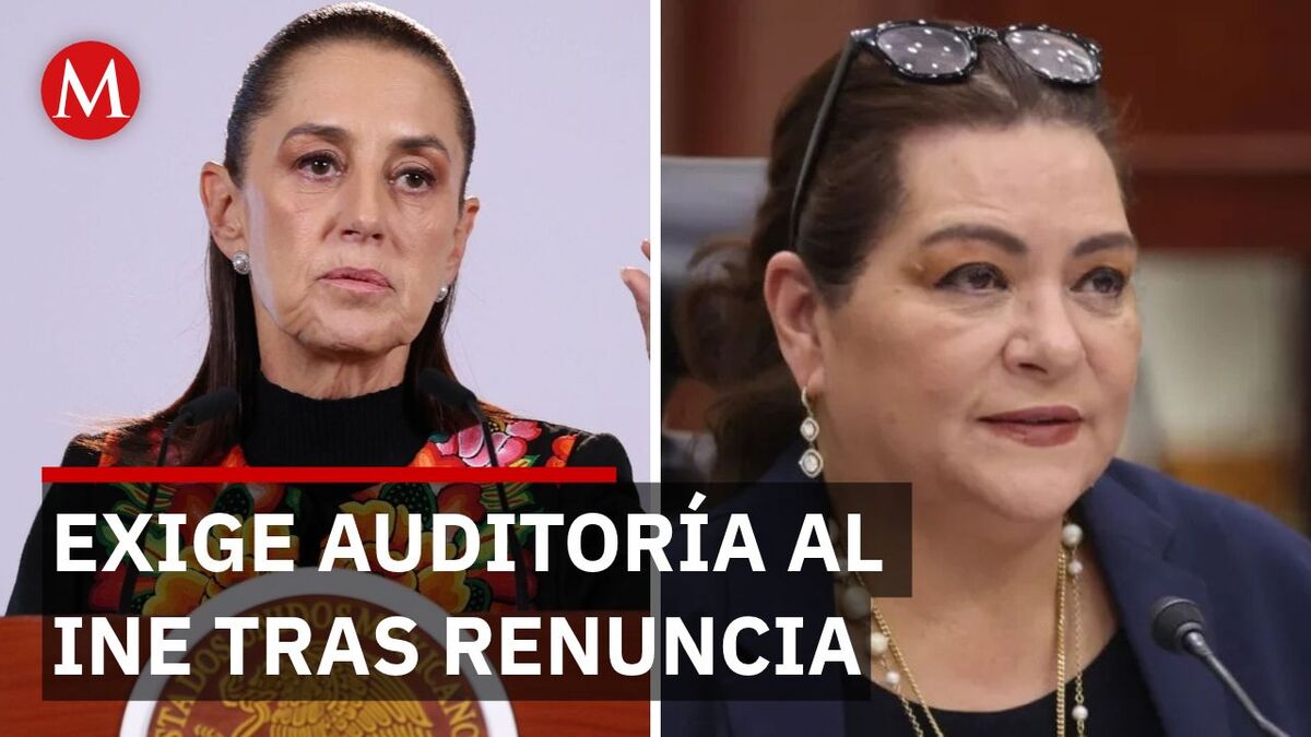 Sheinbaum exige auditoría al INE tras renuncia de Guadalupe Taddei