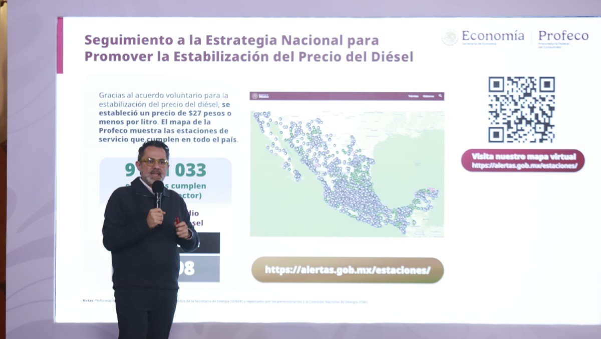 El titular de Profeco dijo que esta herramienta proporciona información actual de los precios de los tres combustibles. | Foto: Juan Carlos Bautista