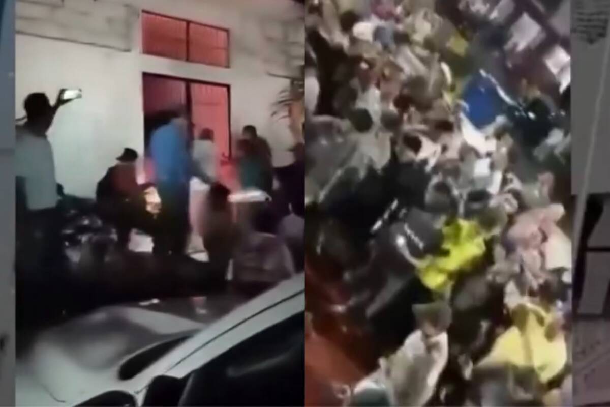 Uno de los dos presuntos feminicidas murió durante el linchamiento.
