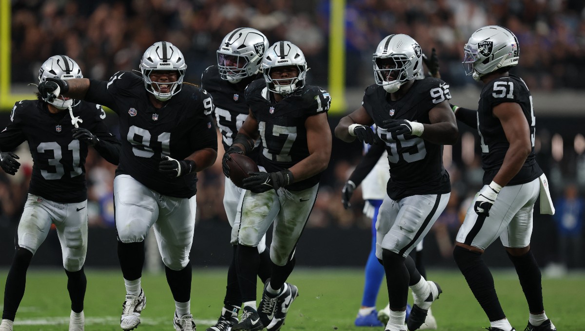 Las Vegas Raiders durante el juego de la Semana 7 de la NFL 2026 (Reuters)
