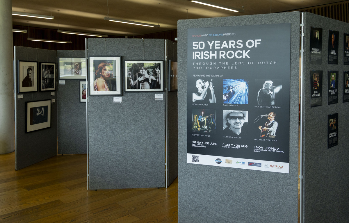 '50 Años de rock irlandés a través del lente de fotógrafos neerlandeses' estará abierta hasta el 6 de noviembre. (Foto: Prensa de Dun Laoghaire)