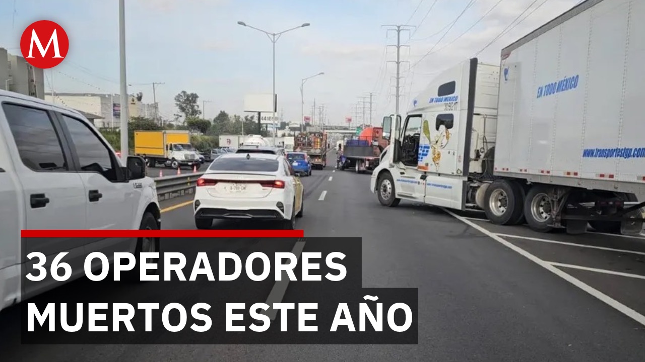 Canacar reporta 36 operadores muertos en carreteras durante este año