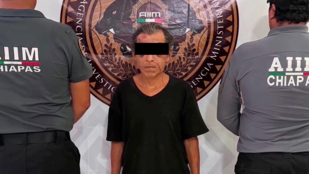 ‘El Melo’ fue detenido por el feminicido de Miriam y su nieta en Ostuacán. | Foto: Fiscalía de Chiapas