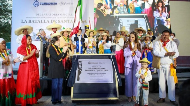 El reconocimiento se celebró durante el acto oficial “Guanajuato Memoria Viva”. | Gobierno de Guanajuato