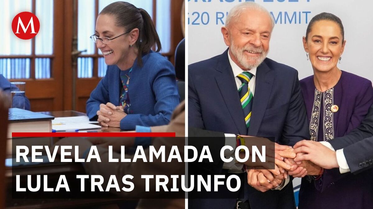 Sheinbaum felicita a Lula y alistan visita bilateral México-Brasil