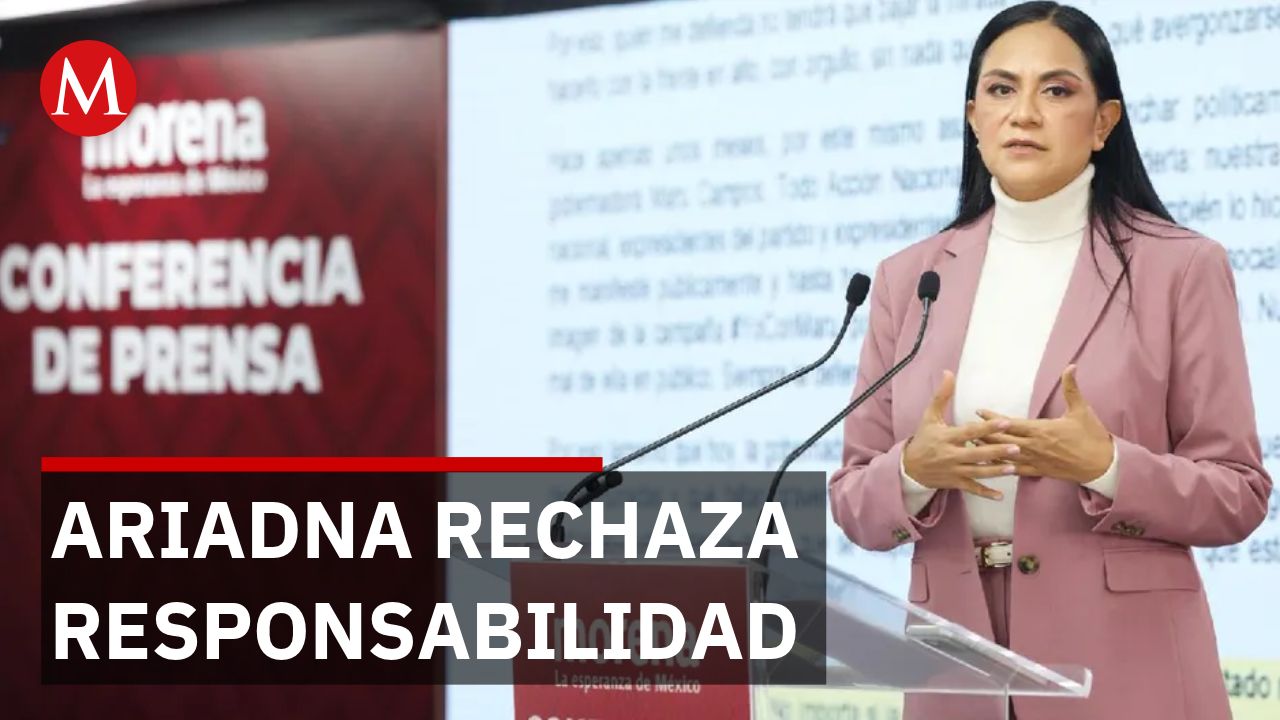 Ariadna Montiel deslinda a Morena de la responsabilidad por el INE