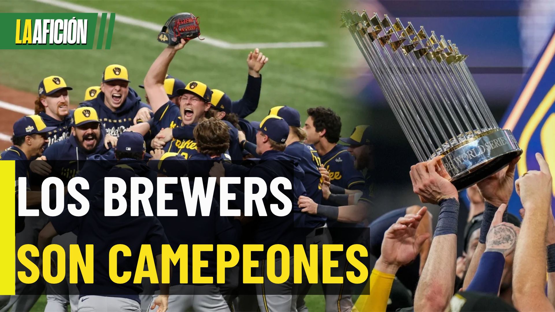 ¡Campeones de la MLB! Milwaukee Brewers ganan su primera Serie Mundial de Grandes Ligas