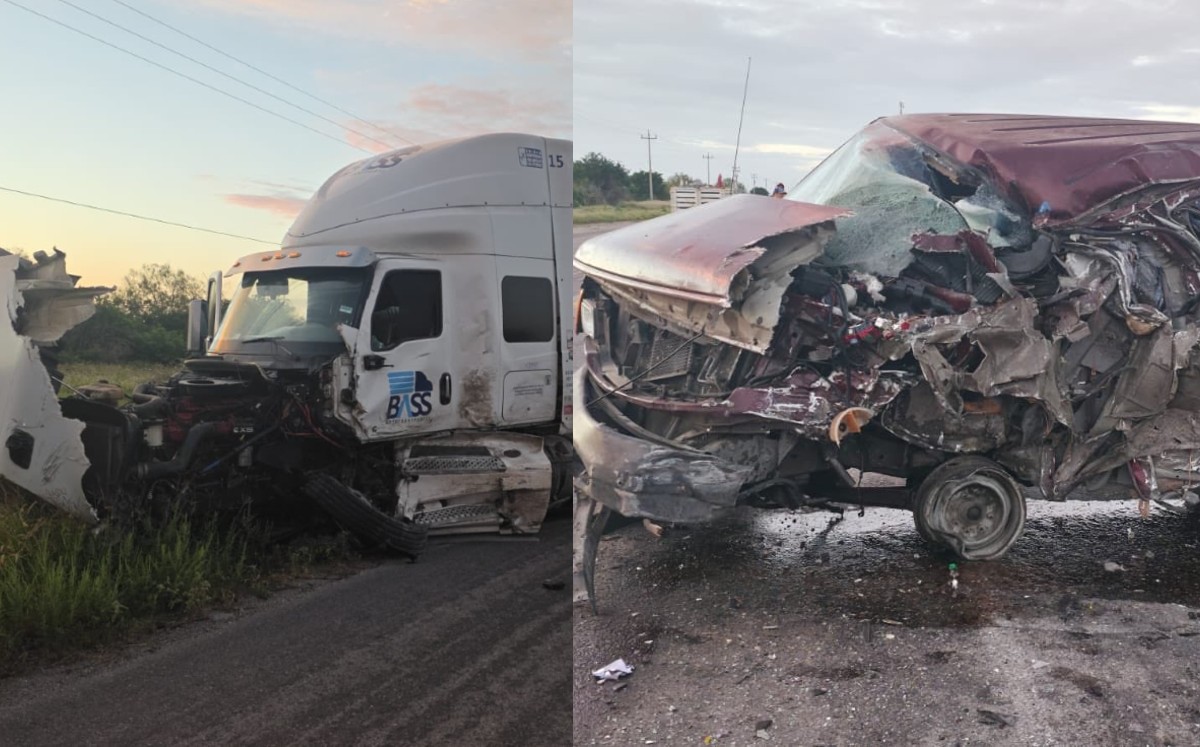 Choque en carretera Reynosa. | Vocería de Seguridad