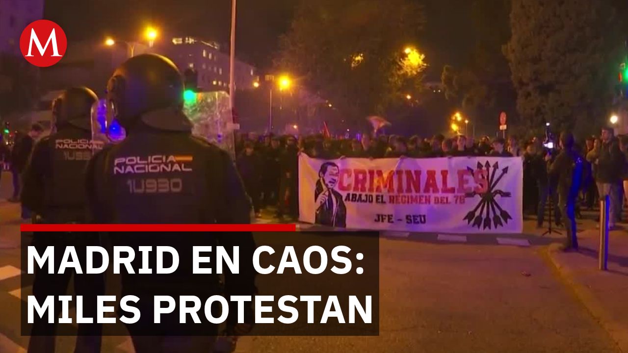 Cientos de manifestantes exigen en Madrid la salida de Pedro Sánchez