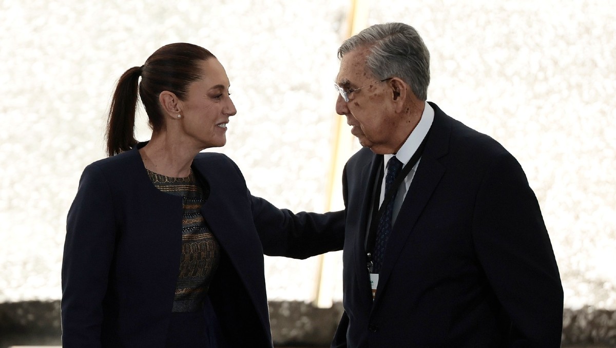 Claudia Sheinbaum junto a Cuauhtémoc Cárdenas. | Foto: EFE