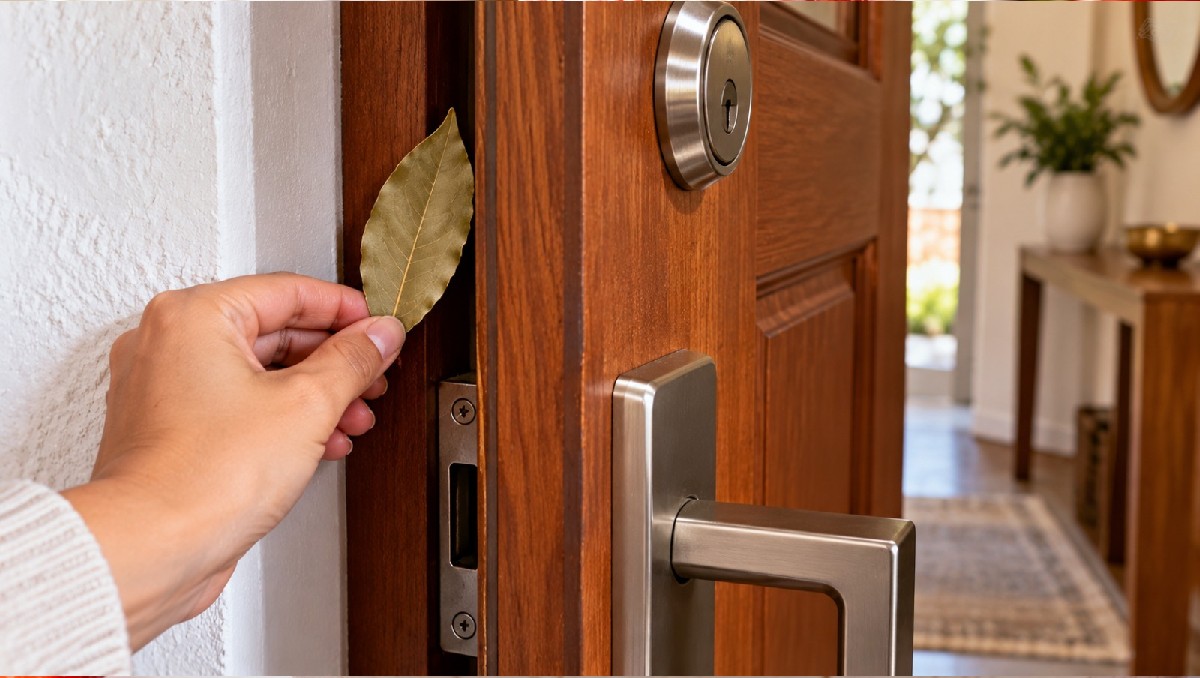 Descubre cómo colocar la hoja de laurel seca detrás de la puerta | IA Discover