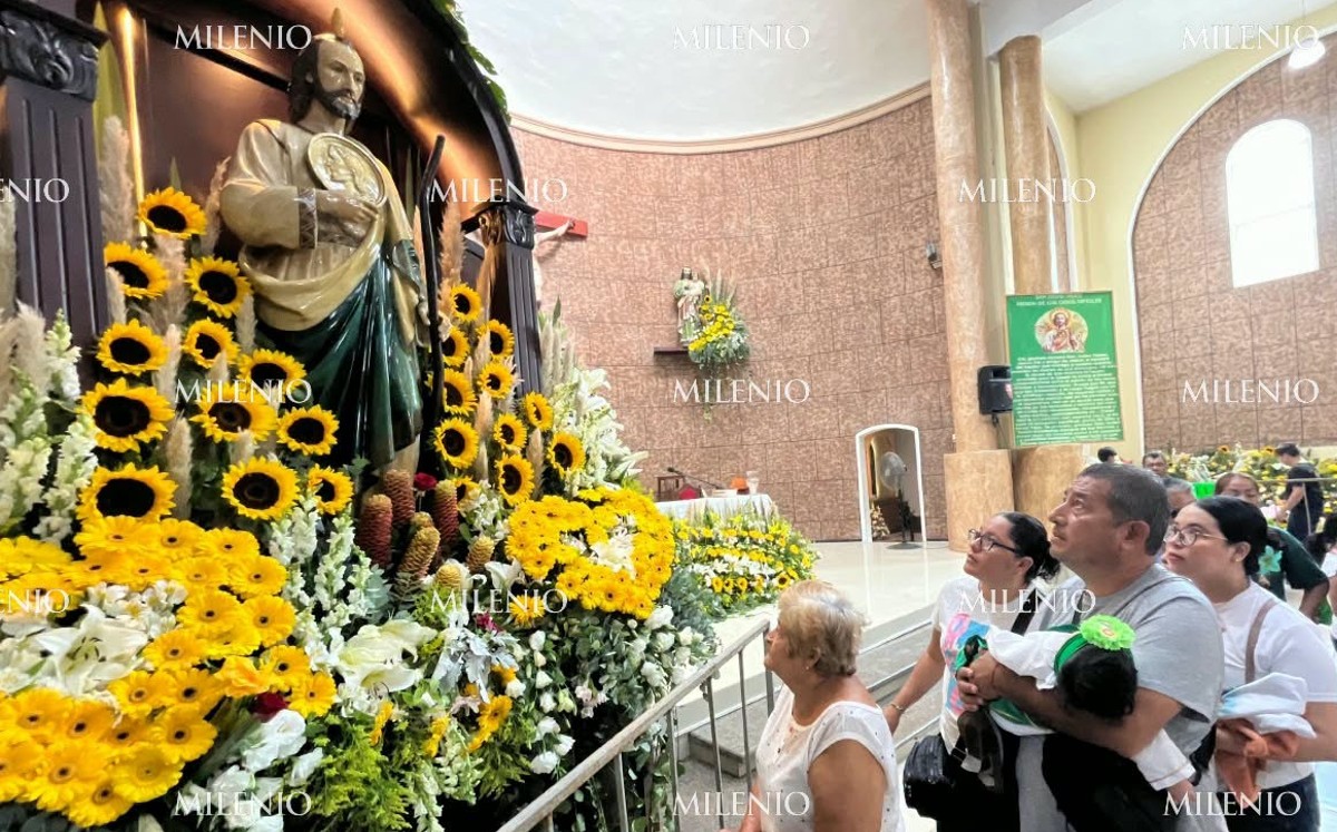 Los festejos hacia San Judas Tadeo comenzaron desde el martes y este miércoles continuaron desde temprana hora. | Foto: Yazmín Sánchez