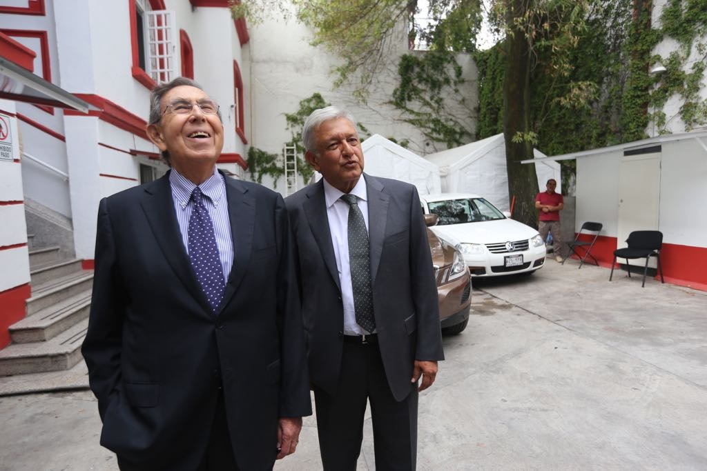 López Obrador y Cuauhtémoc Cárdenas (Jorge Carballo | Milenio)