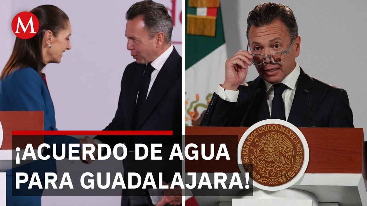 Sheinbaum y Lemus garantizan agua en Guadalajara con 25 mil mdp