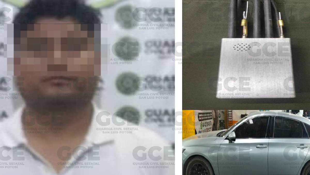 La División Caminos detuvo a un hombre de 31 años con un inhibidor de señal. |  Foto: Especial