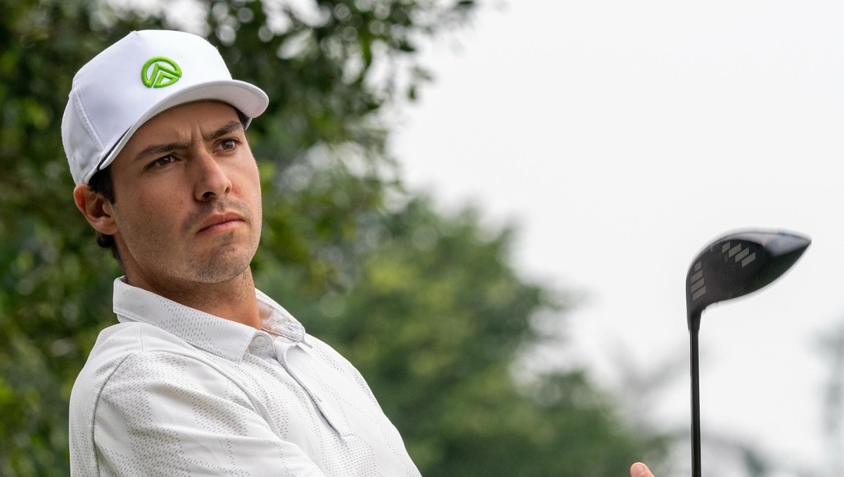 Santiago de la Fuente se prepara para la segunda ronda del Vidanta World Mexico Open 2026 (Ig @delafuente_golf)