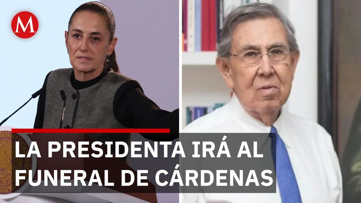 Sheinbaum confirma asistencia a funeral y homenaje para Cárdenas