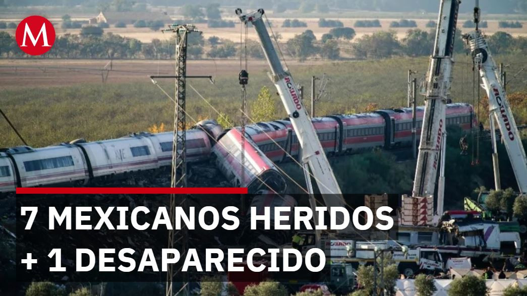 Cancillería confirma 7 mexicanos heridos y uno desaparecido en España