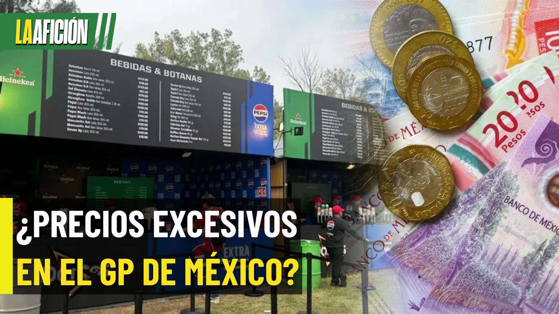 Esto cuestan los alimentos y bebidas del Gran Premio de la Ciudad de México