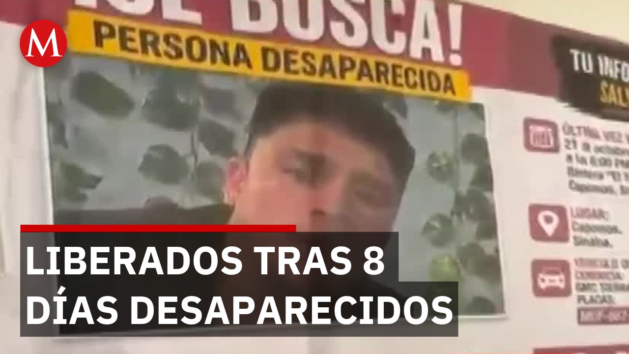 Liberan a 2 jóvenes mexiquenses tras 8 días desaparecidos en Sinaloa
