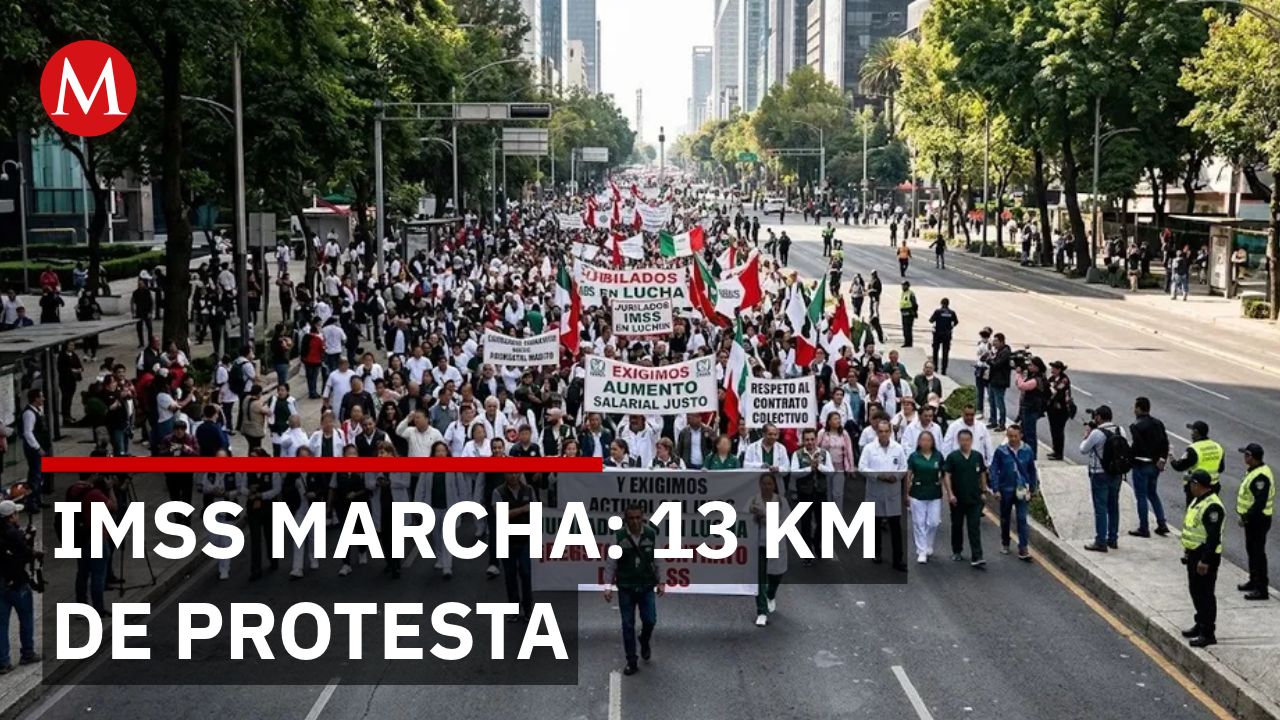 Trabajadores del IMSS exigen destitución de Rafael Olivos tras marcha