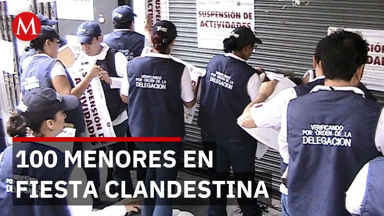 Autoridades detienen a 6 adultos tras fiesta clandestina con menores alcoholizados